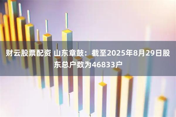 财云股票配资 山东章鼓：截至2025年8月29日股东总户数为46833户